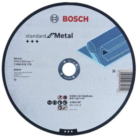 Bosch 2608619770 Std Metal Straight Cut Disc 230Mm BPA608619770