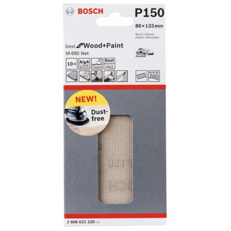 

2608621228 Hoja lijadora 80 x 133 mm 150 - Bosch