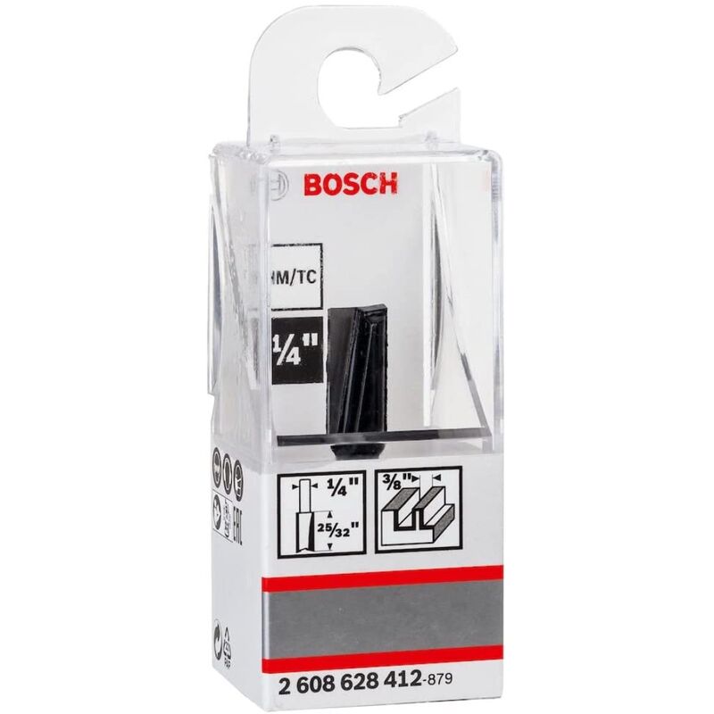 Bosch Standard per legno 9,5 x 19,6 x 51 mm ( 2608628412 ) Fresa per scanalature con gambo da 6 mm