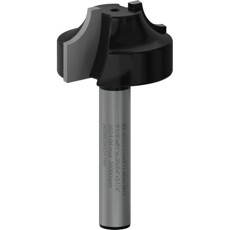 Bosch PRO Router Bit Ovolo R 1/4 Shank 1/4 2608628424