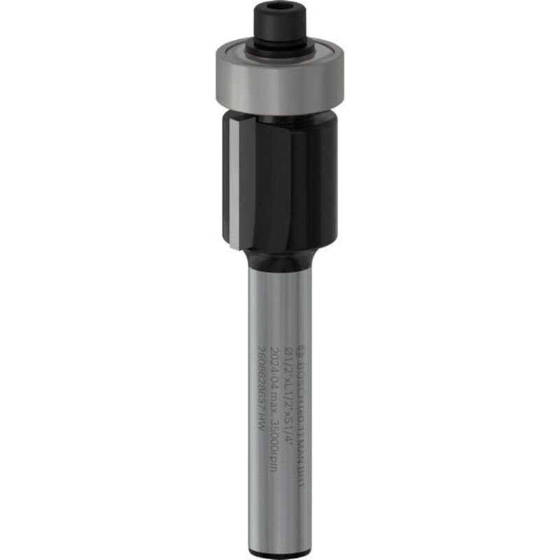 Bosch Trimmer PRO Router Bit Bottom Bearing Flush Trim Shank 1/4 2608628637