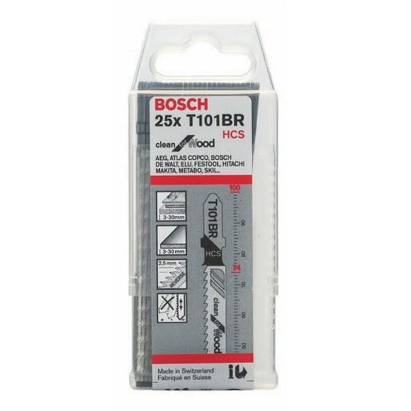 Image of Professional 25 x Lame per seghetto alternativo t 101 br (per Legno tenero, straight cut, accessorio Seghetto alternativo) - Bosch
