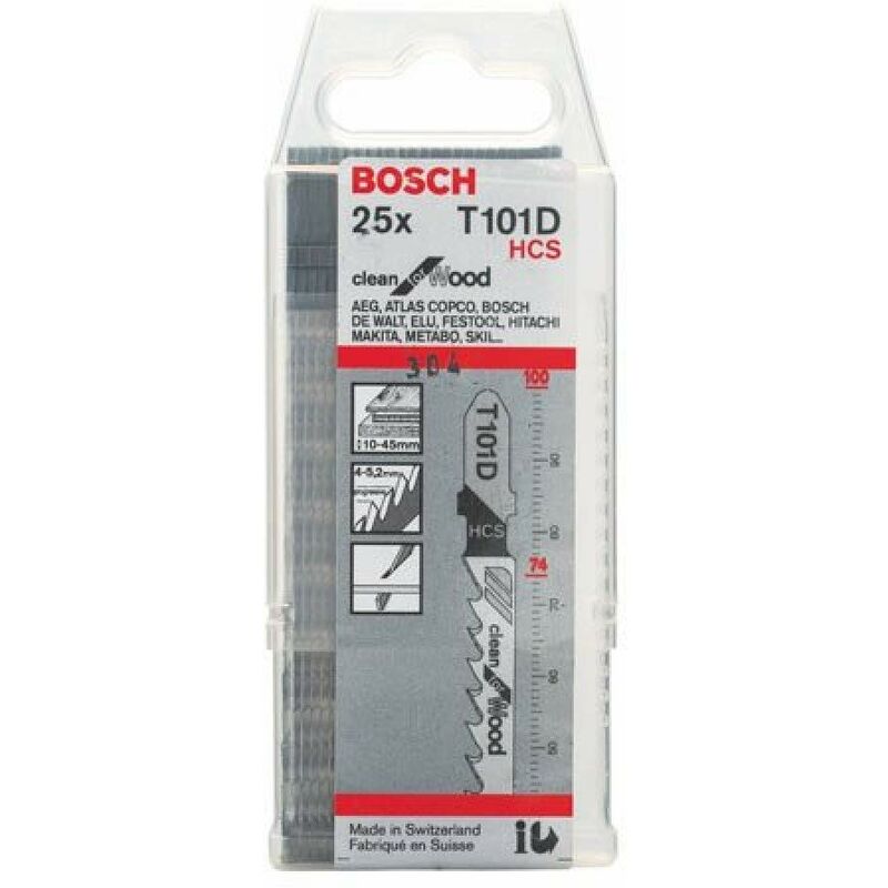 Image of Professional 25 x Lame per seghetto alternativo t 101 d (per Legno tenero, straight cut, accessorio Seghetto alternativo) - Bosch