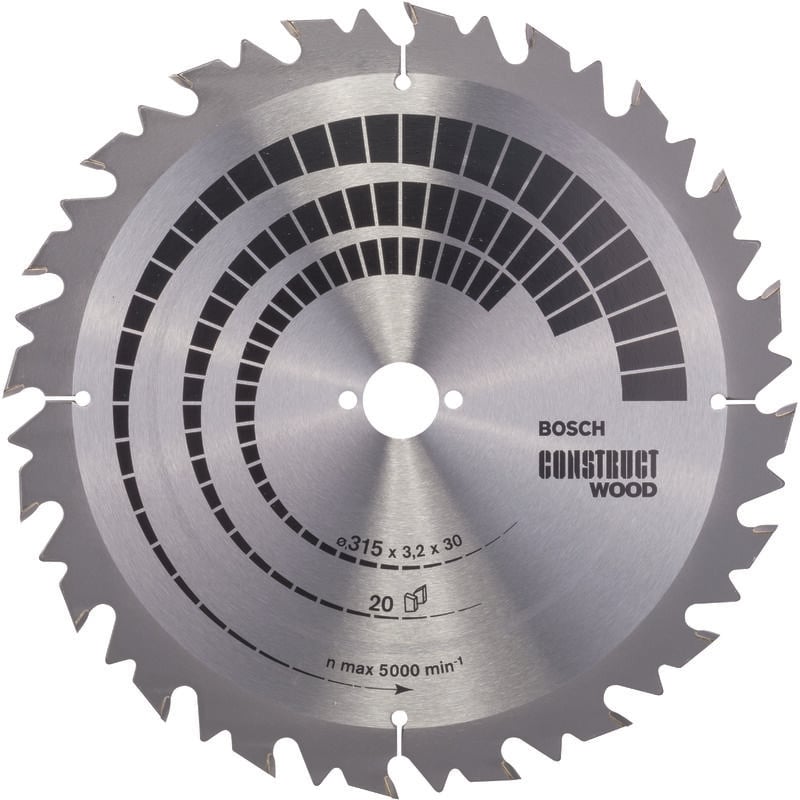 

BOSCH 2608640701 Hoja De Sierra circular CW WO S 315x30-20