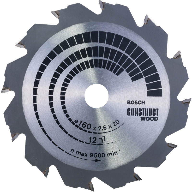 

BOSCH 2608640630 Hoja De Sierra circular CW WO H 160x20-12