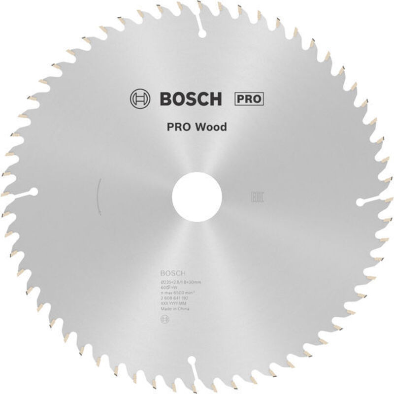 Bosch PRO Wood Circular Saw Blade 235 x 2.8 x 30 mm T60 2608641192