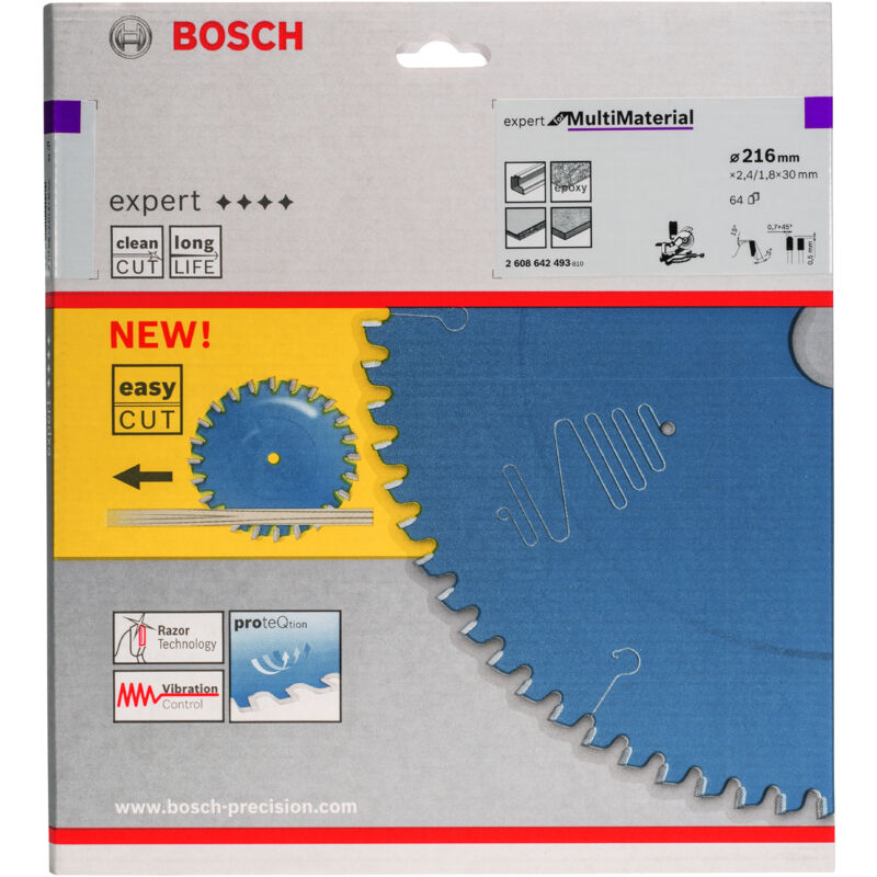 

BOSCH 2608642493 Sierra circular Expert Multi Material 216x30x2,4, 64
