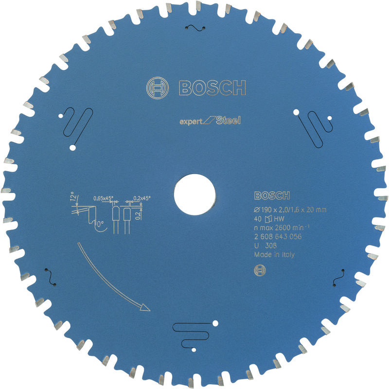 

BOSCH 2608643056 Hoja De Sierra circular EX SL H 190x20-40