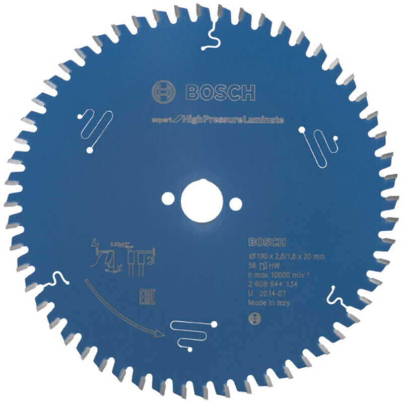 Bosch Lame de scie circulaire Expert for High Pressure Laminate 190 x 20 x 2 6 mm 56 dents 2608644134 - vue 3