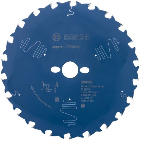 Bosch 2608644340 Disco de sierra circular CSB Expert madera 254x30x22D pos