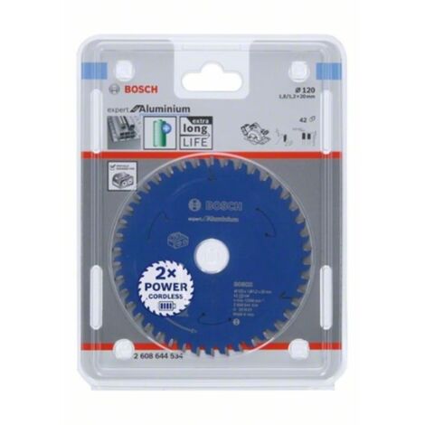 Bosch 2608644534 Disco de sierra circular Expert Aluminium 120x20x1,8/1,2x42D BA