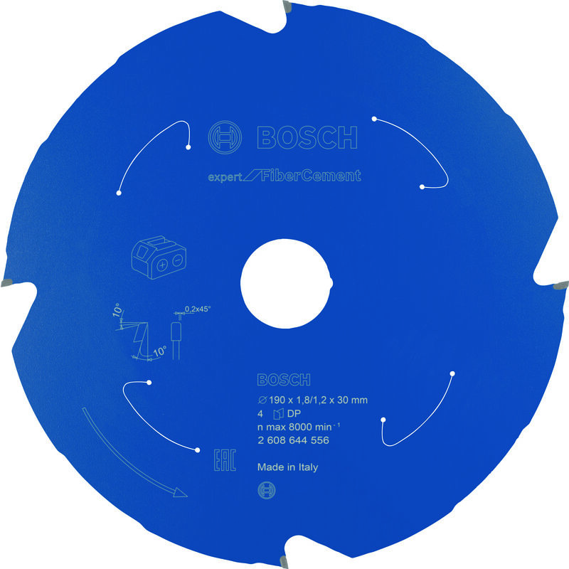 

Bosch Expert FiberCement 190x30x1.8/1.2x4D:CL 2608644556