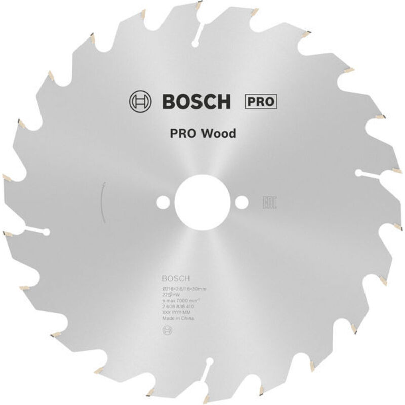 Bosch PRO Circular saw blades PRO Wood Circular Saw Blade, 216 x 2.6 x 30 mm, T22 2608838410