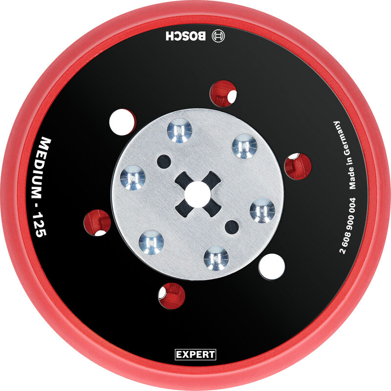 

2608900004 Platos de soporte multiperforados de uso universal Expert Multihole de 125 mm, medio - Bosch