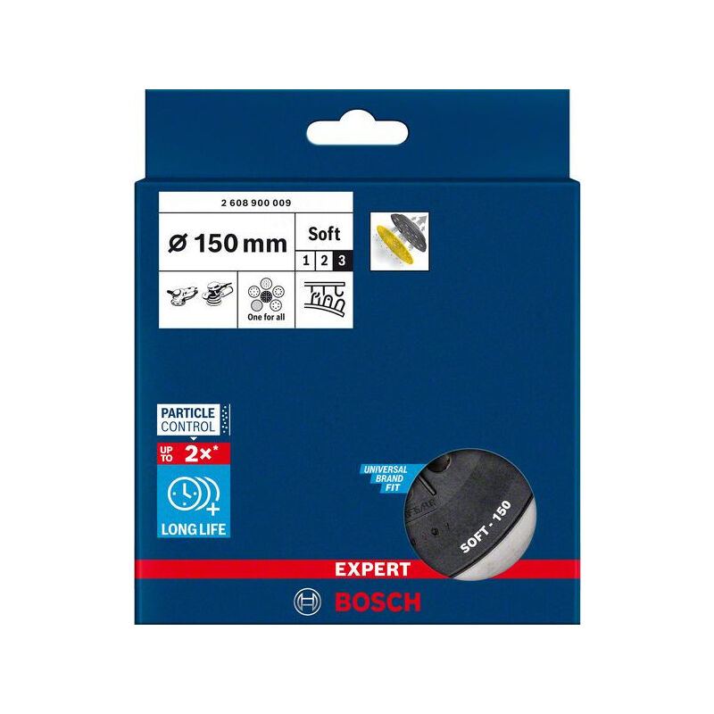 

2608900009 Platos de soporte multiperforados Expert Multihole para de 150 mm, blando - Bosch