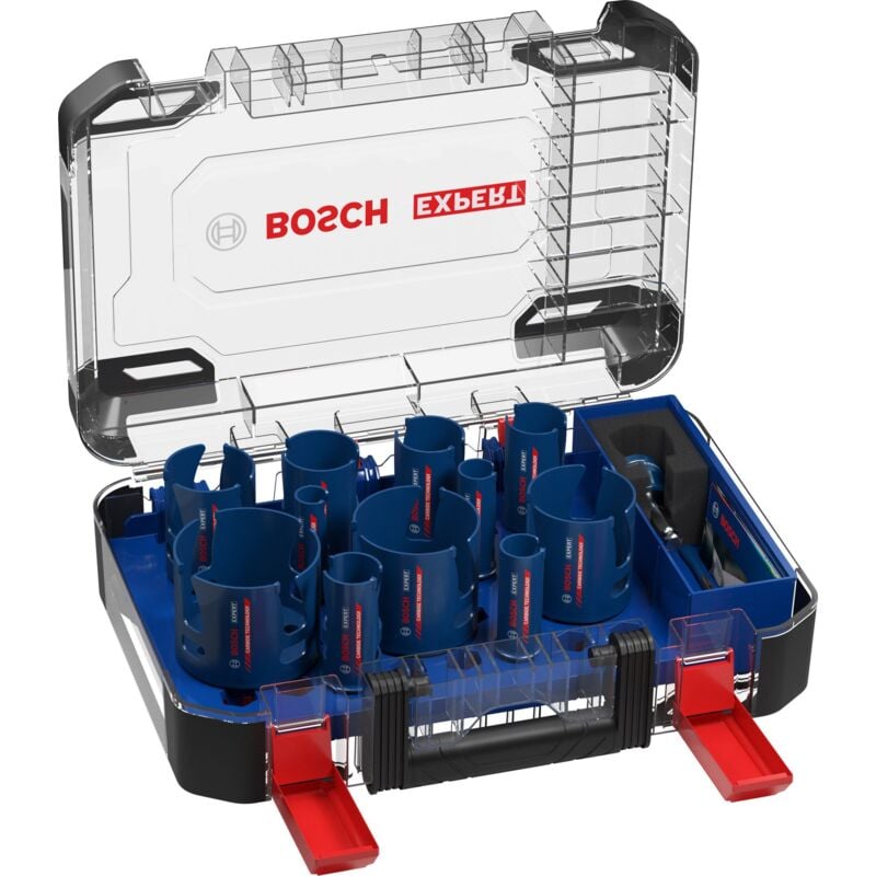 Bosch - Jeu de scies cloches expert Construction Material 20/22/25/32/35/40/44/51/60/68/76 mm,