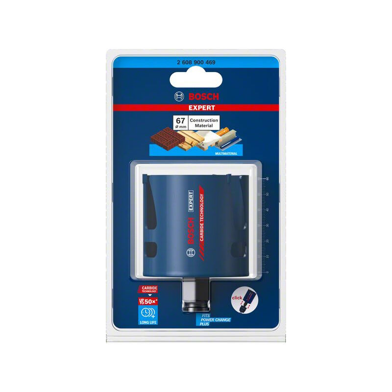 

BOSCH 2608900469 Sierra de corona Expert Construction Material de 67 x 60 mm