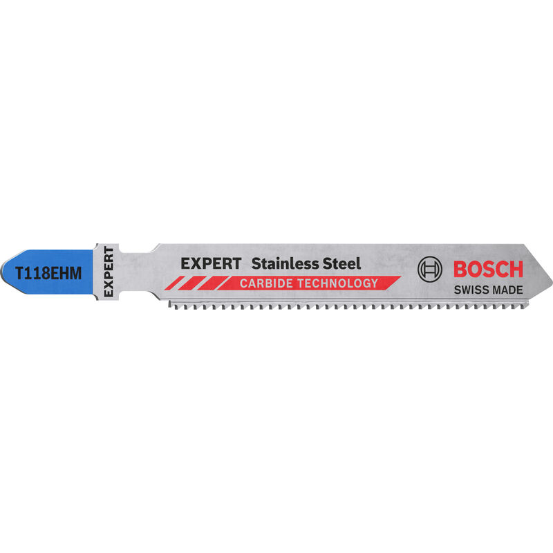 

2608900562 Hoja de sierra de calar Expert ‘Stainless Steel' T 118 EHM, 3uds. - Bosch