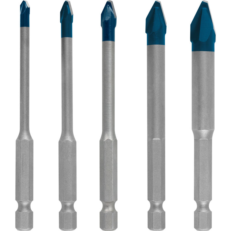 

2608900597 Set de brocas Expert HEX-9 HardCeramic de 4/5/6/8/10 mm, 5uds. - Bosch