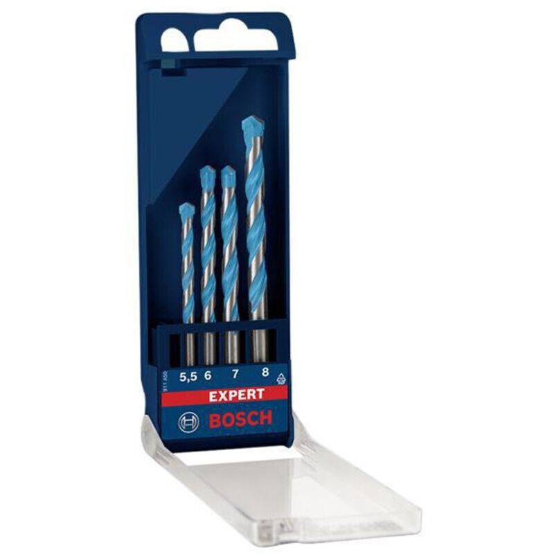 Bosch - expert 4 Piece Multi-Construction CYL-9 Drill Bit Set Masonry Wood Drill