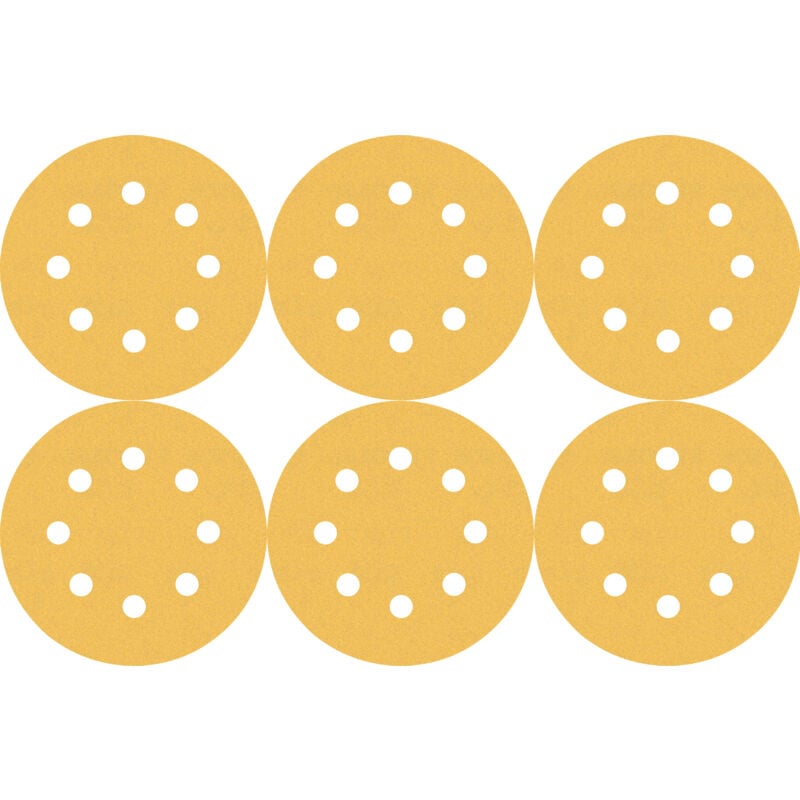 

2608900812 Set de papel de lija Expert C470 para lijadoras excéntricas de 125 mm, 8 orificios, G 60/120/240 6uds. - Bosch