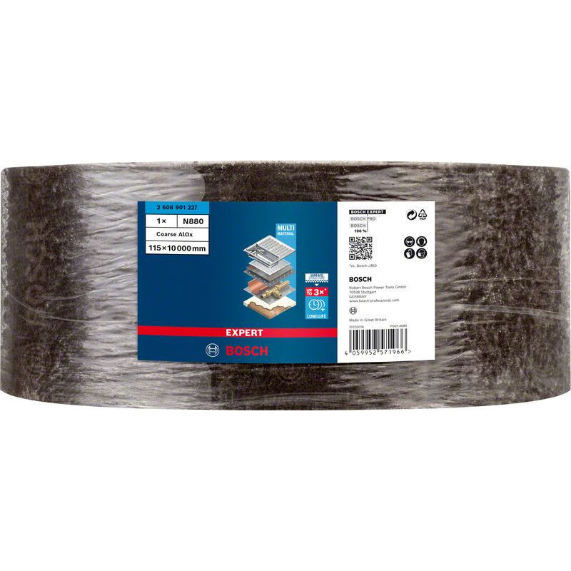 Bosch - Expert N880 Rouleau de non-tissé pour ponçage manuel de 115 mm x 10 m a 2608901227