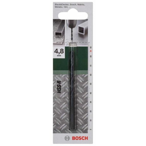 BOSCH 2609255010 Forets à métaux laminés HSS-R, DIN 338