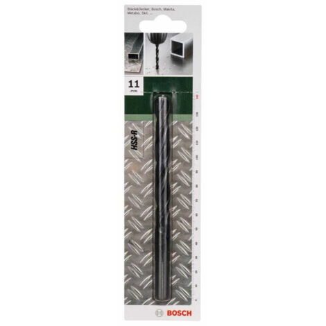 BOSCH 2609255021 Forets à métaux laminés HSS-R, DIN 338