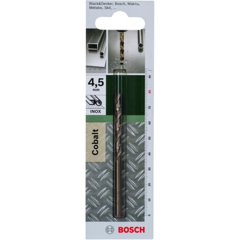 BOSCH 2609255070 Broca para metal HSS-Co, DIN 338 Ø 4,5 mm- L- 80 mm