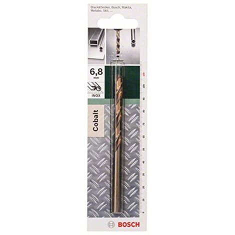 Bosch 2609255076 - Punta da trapano per metallo rettificata HSS-Co DIN 338, lunghezza 109 mm, diametro 6,8 mm