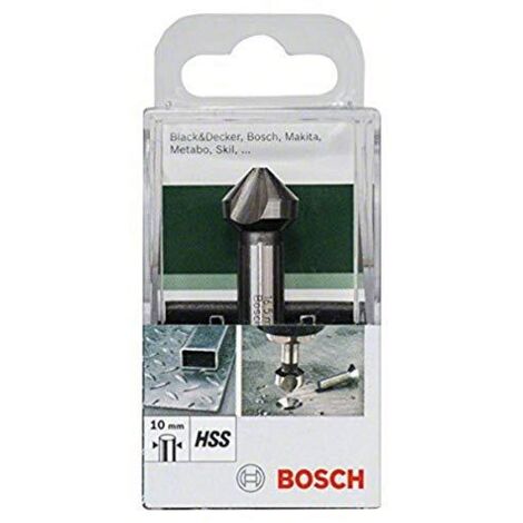 Bosch 2609255123 - Svasatori conici HSS, M8, da 16 x 60 mm, a 3 taglienti a 90°