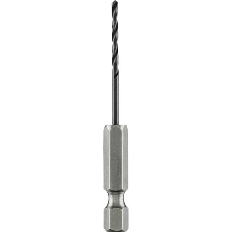 BOSCH 2609255139 FORET À MÉTAUX HÉLICOÏDAL HSS-R DIN 338 AVEC QUEUE SIX PANS 1/4'' 2,0 X 24 X 69 MM