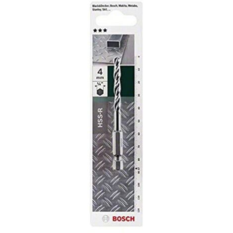 Bosch 2609255141-4 mm di diametro adattatori esagonali per punte di metallo