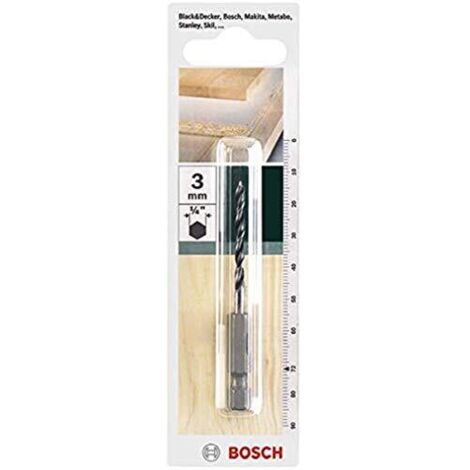 Bosch 2609255147-3millimetri punta per legno diametro esagonale gambo