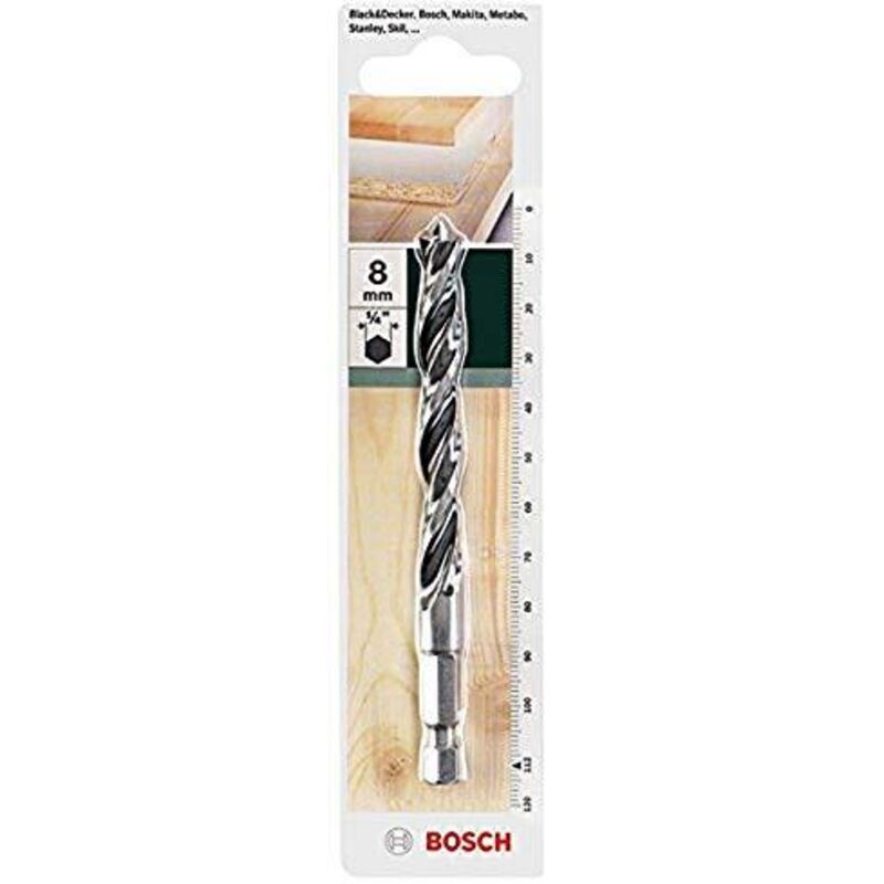 Bosch - 2609255151-8millimetri punta per legno diametro esagonale gambo