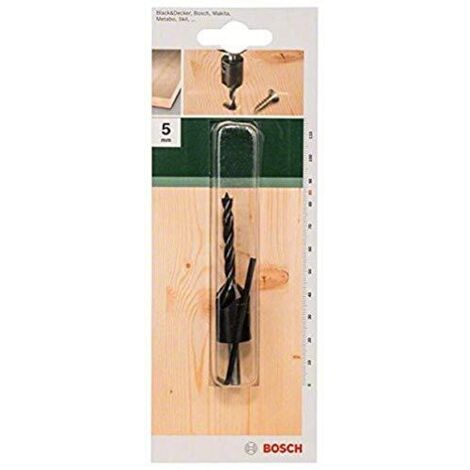 Bosch 2609255218 Punta per trapano per legno con svasatura a 90°, diametro 5 mm