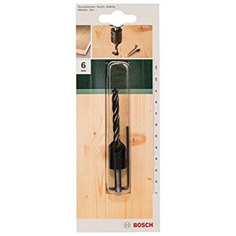 Bosch - 2609255219 diy - Punta elicoidale per legno, con allargatore, 6 x 50 x 90, 90°