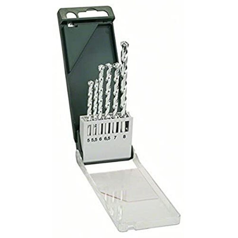 Kit punte per pietra 6 parti Bosch Accessories 2609255461 Alberino cilindrico 1 kit