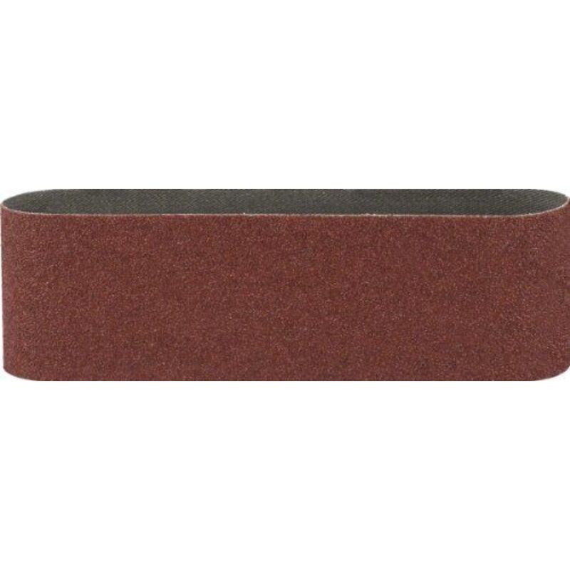 Bande abrasive 75x457 mm G80 RW non perforé fixation étrier 3 pièces
