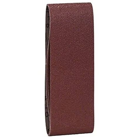 Bosch 2609256209 - Set di 3 strisce abrasive per levigatrice a nastro 75x457 mm, grana 60-80-100x1