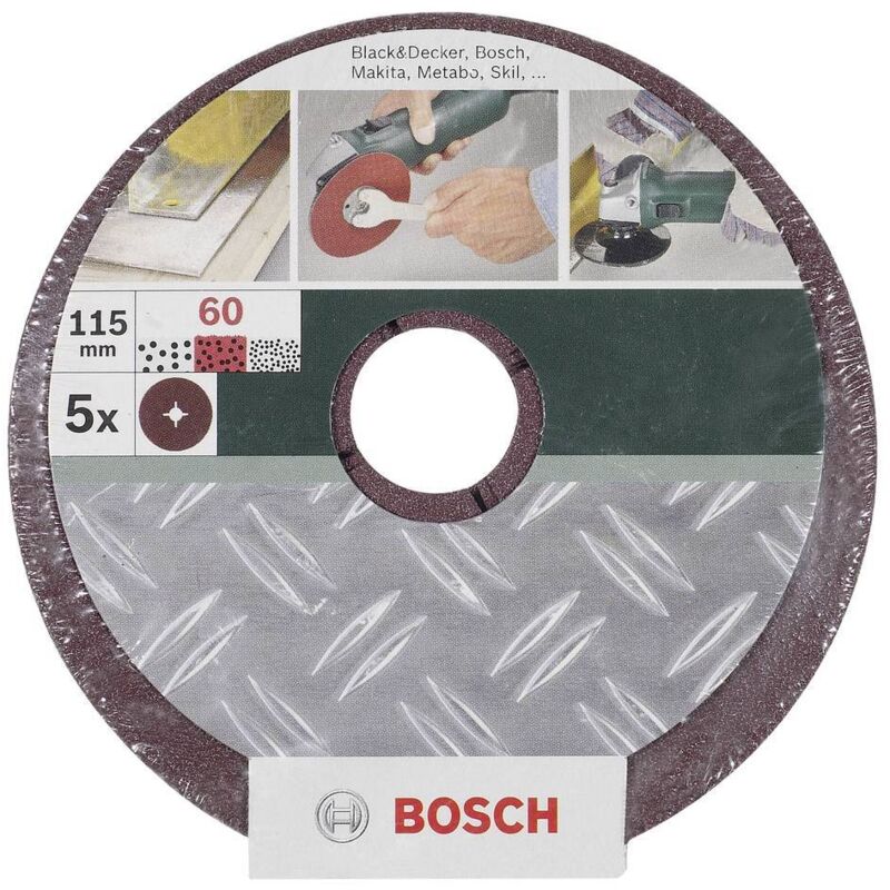 Disque abrasif sur fibres Ø 125 mm G100 BM non perforé - vue 2