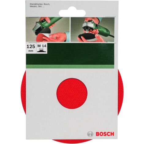 BOSCH 2609256272 Plateau de ponçage caoutchouc à système auto-agrippant pour meuleuses angulaires, 125 mm