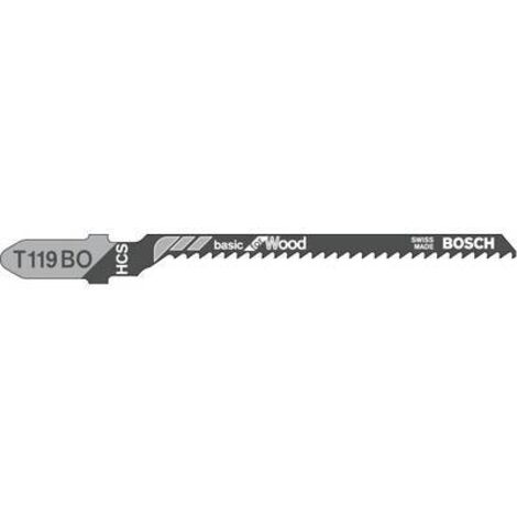 BOSCH 2609256717 HCS - T 119 BO LAME DE SCIE SAUTEUSE POUR COUPE COURBE EPAISSEUR 2-15 MM PAS 2,0 MM LONGUEUR 82 MM