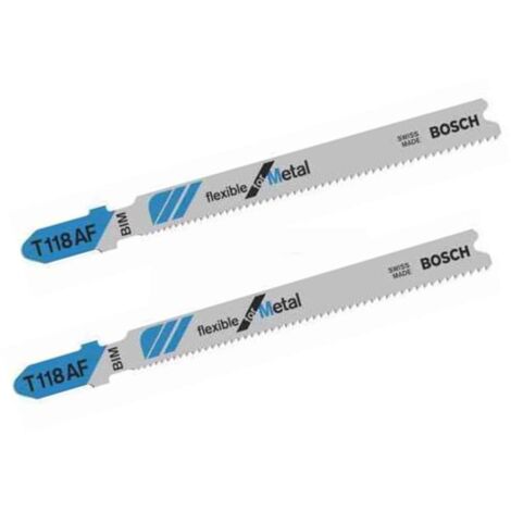 BOSCH 2609256733 Stichsägeblatt Bimetall, T 118 AF Flexible for Metal