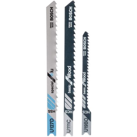 Bosch 2609256774 - Assortimento di lame per seghetto alternativo, misto legno e metallo, 3 pezzi