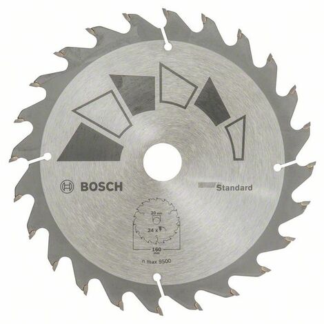 Bosch Bosch 2609256818 Standard Lame de scie circulaire 24 dents carbure Coupe rapi... 