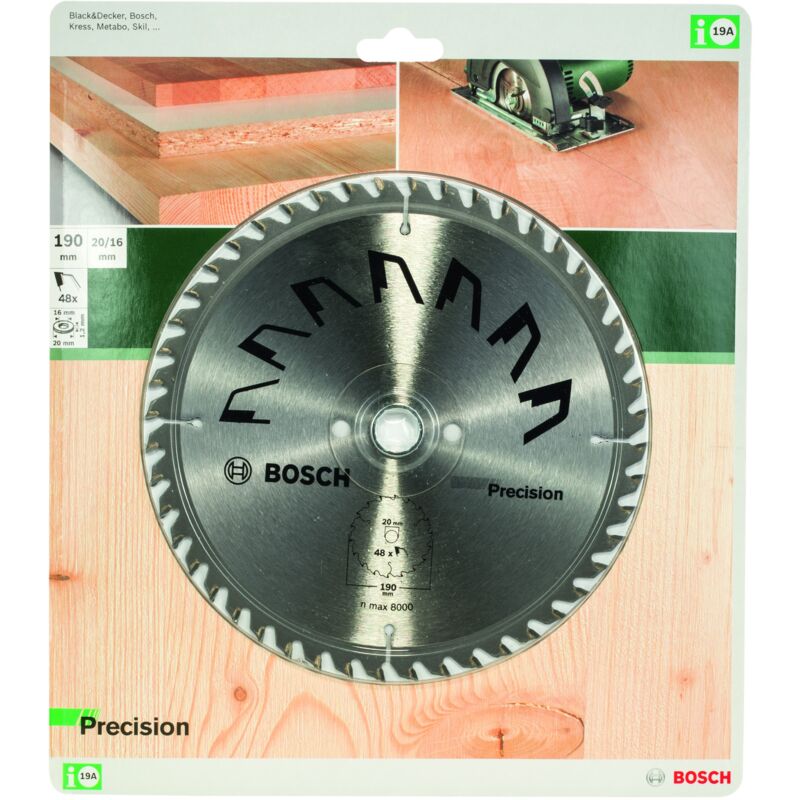 

2609256867 Hoja de sierra circular PRECISION Ø 190 mm - Bosch
