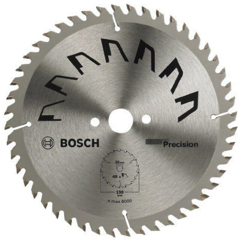 Bosch 2609256937 Précision Lame de scie circulaire 48 dents carbure Coupe nette Diamètre 315 mm alésage 30 Largeur de coupe 3 2 mm
