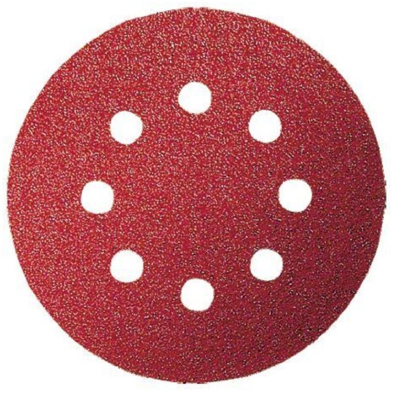 set de feuilles abrasives Ø 125 mm WP 8 trous velcro 6 pièces