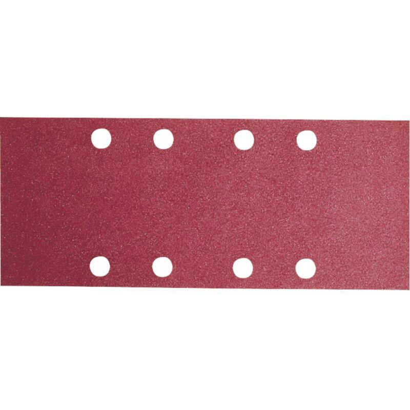 Feuille abrasive 93x185 mm G180 paint 8 trous velcro 10 pièces - vue 3
